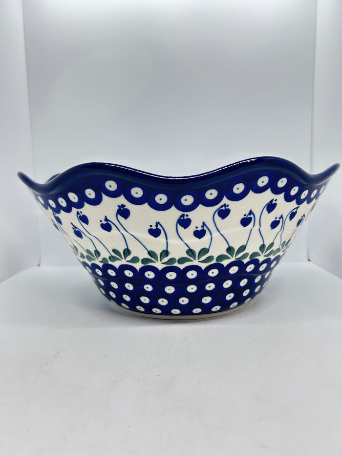 Bowl ~ Wavy Edge ~ Large ~ 12 inch ~ 377OX ~ T3!