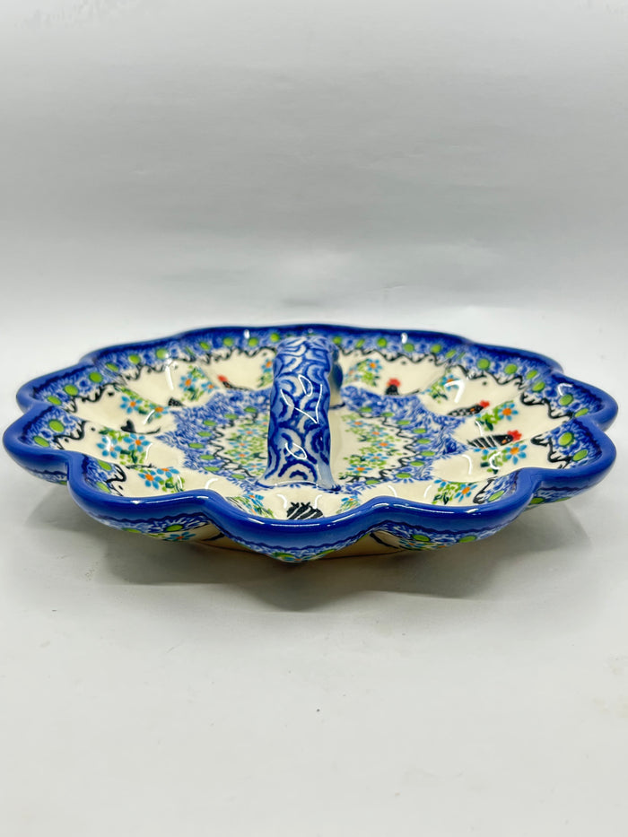 T13 Egg Dish with Handle U-K3