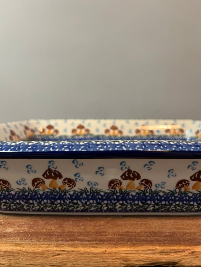 854 ~ Baker ~ Rectangular w/Rim ~ Lasagna ~ 11.25" x 13.75" ~ 1732X - T1!