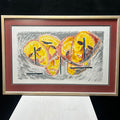 A. Coleman 1993 Water color "The Masks" 34.5"x 23.5"