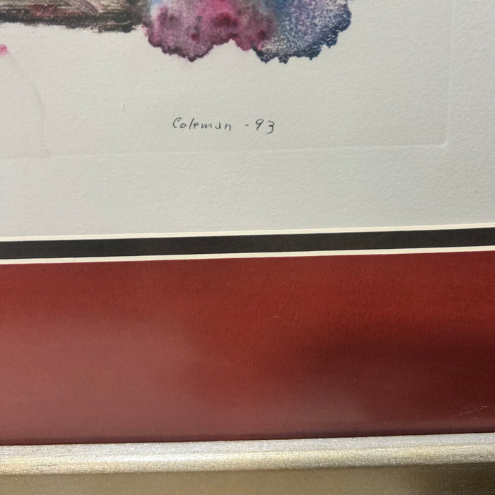 A, Colman 93 Water Color "The Umbrella #2"  29"x 25"