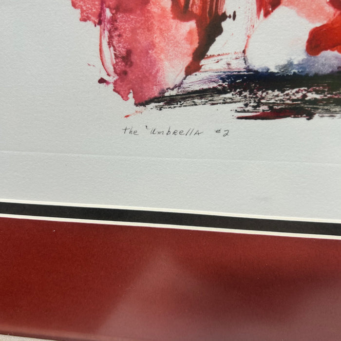 A, Colman 93 Water Color "The Umbrella #2"  29"x 25"