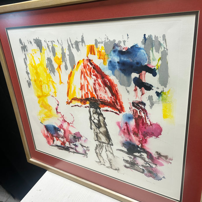 A, Colman 93 Water Color "The Umbrella #2"  29"x 25"
