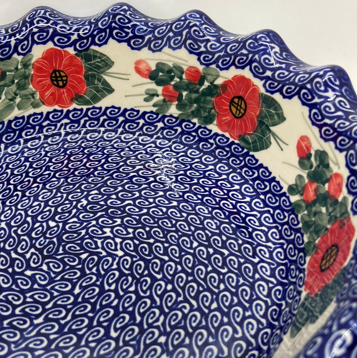 A185 Wavy Pie Plate  - D15