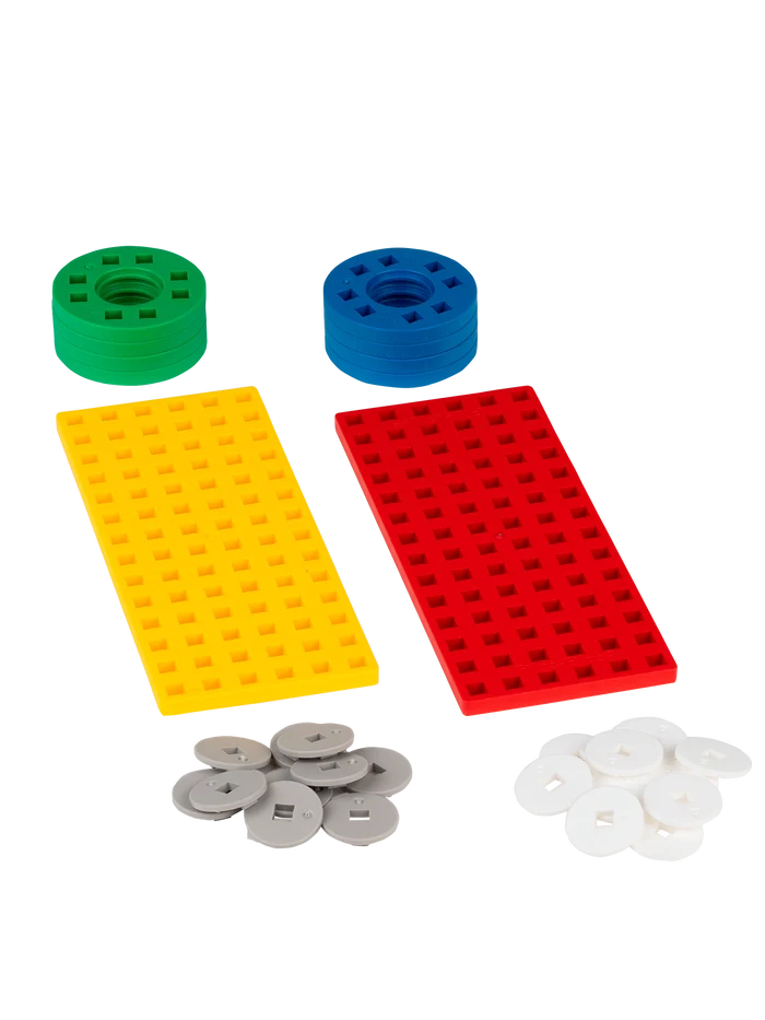 Accessory Pack with Baseplates, Wheels and Hubs - 26 pcs