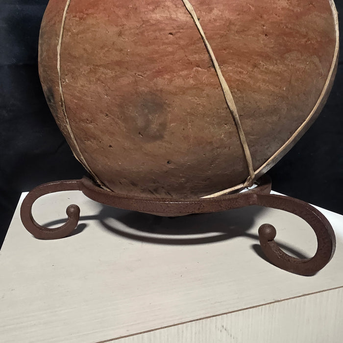 Adobe Native Lamp & Wrought Iron Feet 16"x 32"