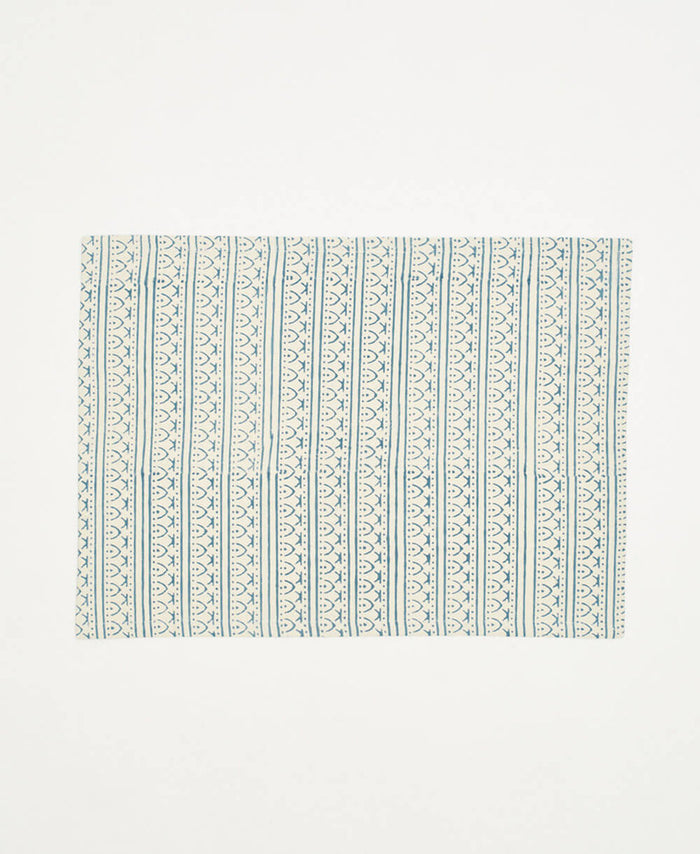 Anchal Graphic Block Print Cotton Placemats - Set of 2 | Cobalt PMGSCA