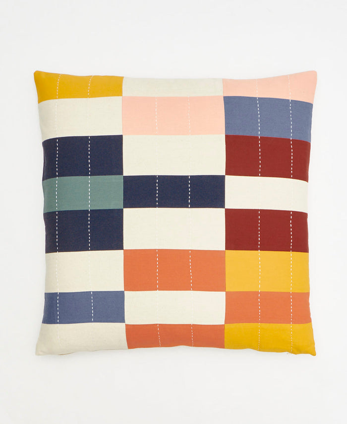 Anchal Multi-Check Throw Pillow PLTCC