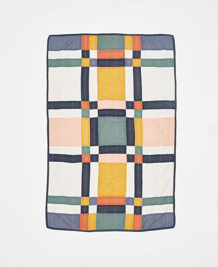 Anchal Multi Plaid Baby Quilt SBSBC