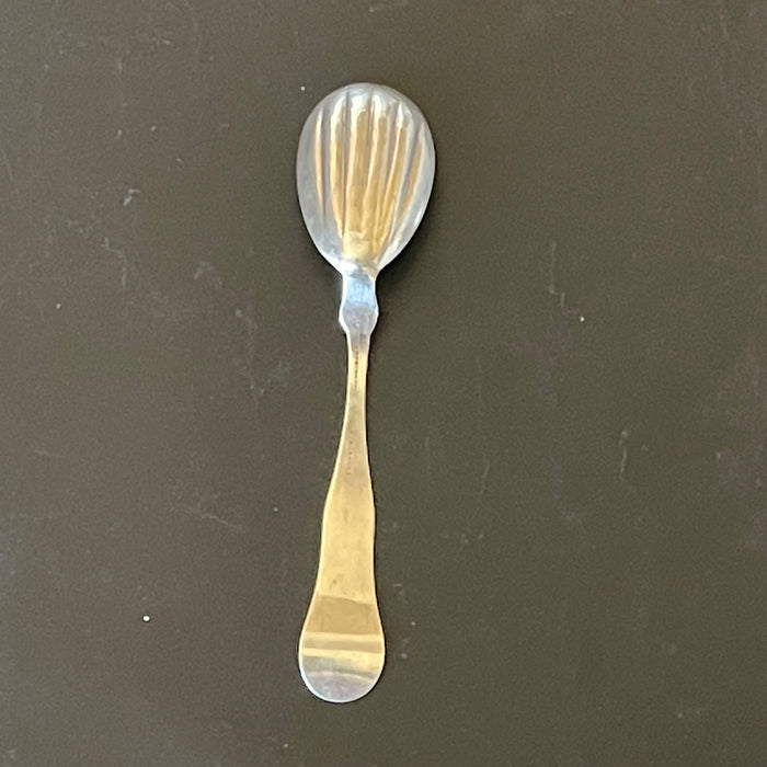 Antique Coin Silver Berry Spoon By Blake&Robinson, Worcester,Ma 1864-1872