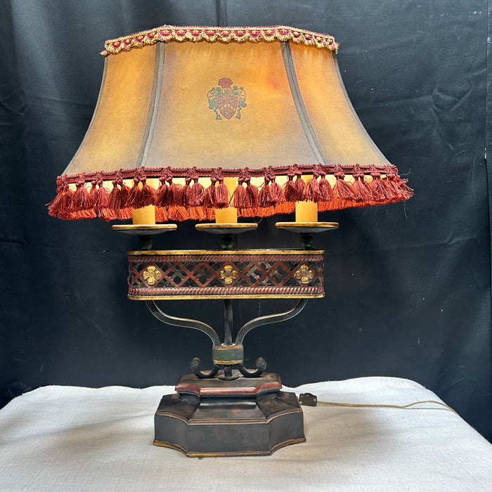 Antique Fine Art 2 Light Table Lamp 22"x 12"x 29"
