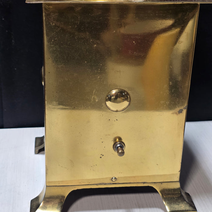 Antique Success Railroad Oil Lamp Made Modern Brass Case Electric Light 7.5"x7.5"x23.75"