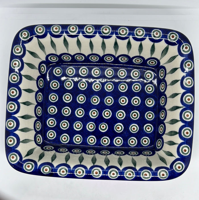 Baker ~ Rectangular w/Rim ~ 9.25 x 11  ~ 0054X ~ T3!