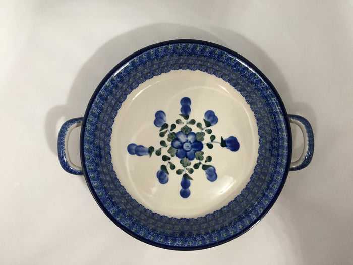 Baker ~ Round w/ Handles ~ 8 inch ~ 163X ~ T4*