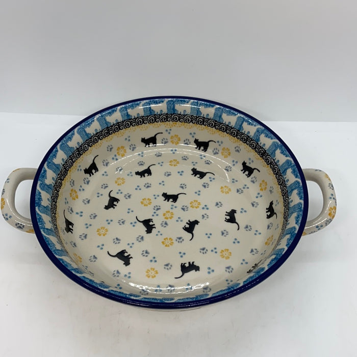 Baker ~ Round w/ Handles ~ 8 inch ~ 2153X - T1*