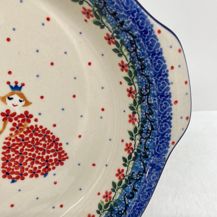 Baker ~ Round w/ Handles ~ 8 inch ~ 2293x ~ T4!