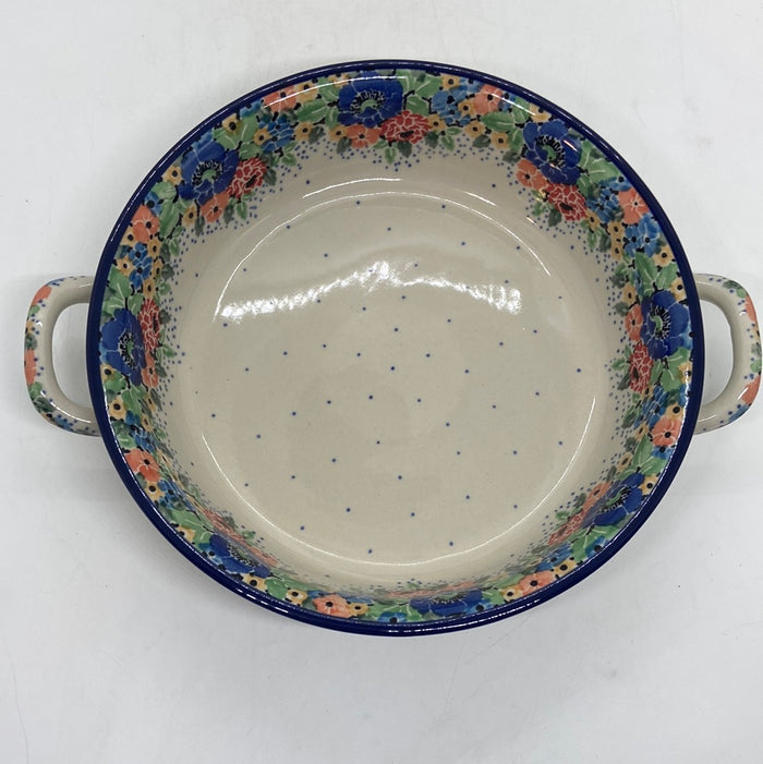 Baker ~ Round w/ Handles ~ 8 inch ~ U4662 ~ U4!