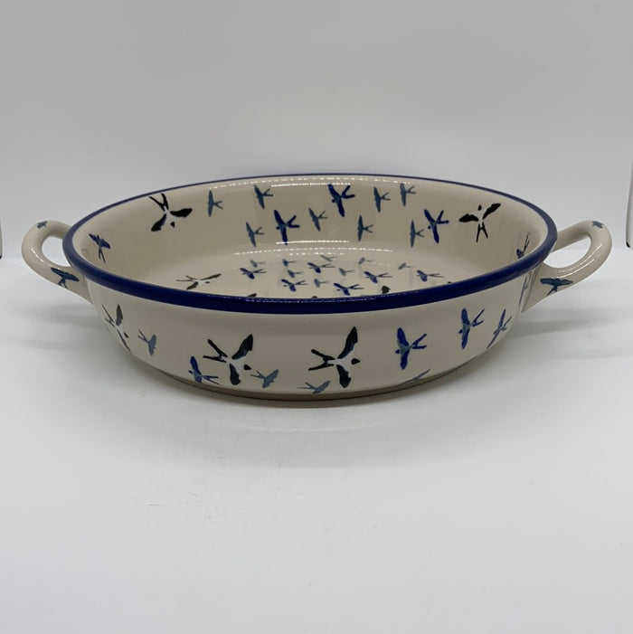 Baker ~ Round w/ Handles ~ 9 inch ~ U4832