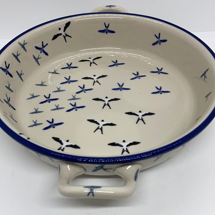 Baker ~ Round w/ Handles ~ 9 inch ~ U4832
