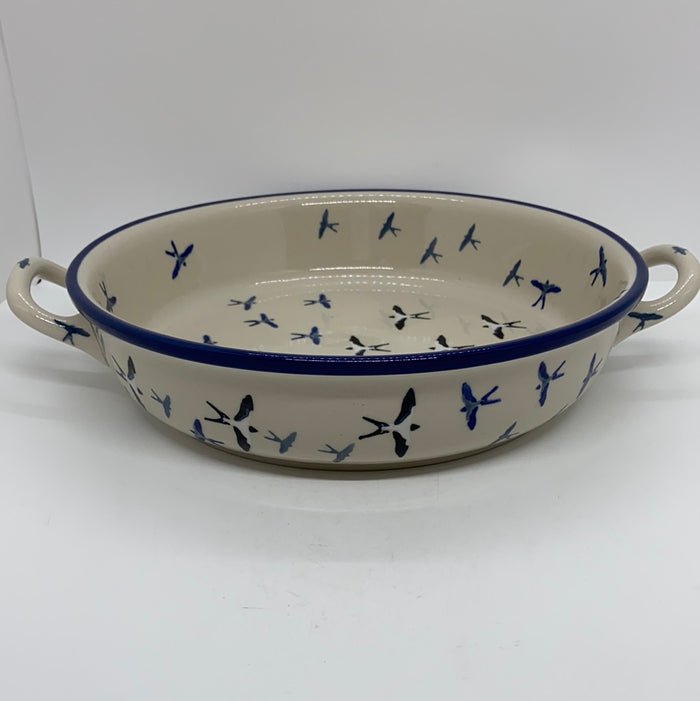 Baker ~ Round w/ Handles ~ 9 inch ~ U4832