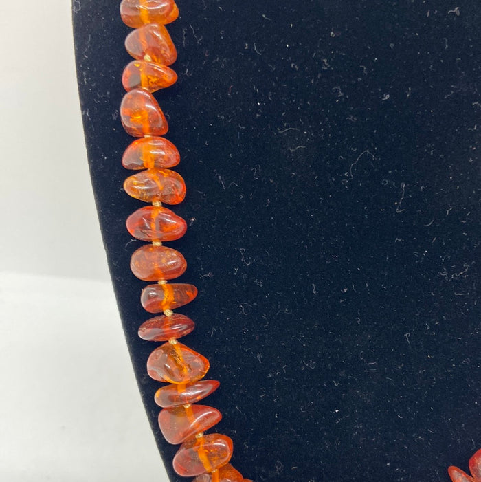 Baltic Amber Necklae made of Free form Amber Beads