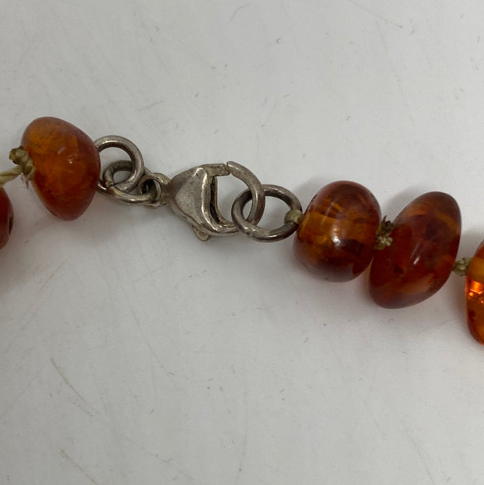 Baltic Amber Necklae made of Free form Amber Beads
