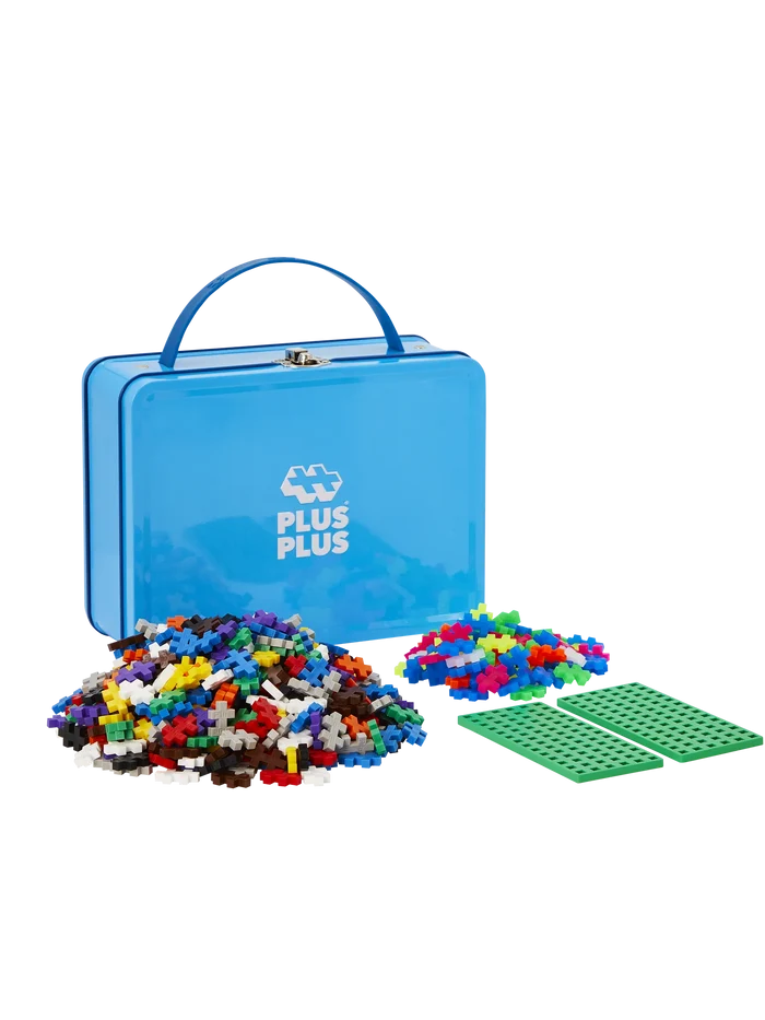Blue Metal Suitcase with Basic & Neon Color Mix - 600 pcs