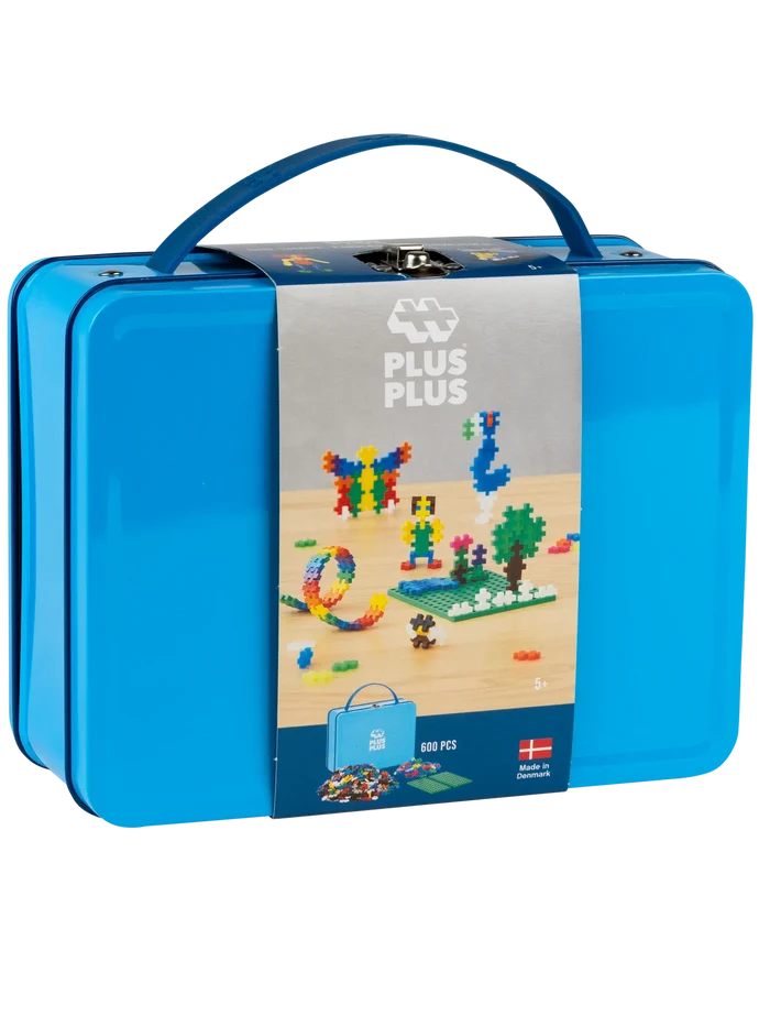Blue Metal Suitcase with Basic & Neon Color Mix - 600 pcs