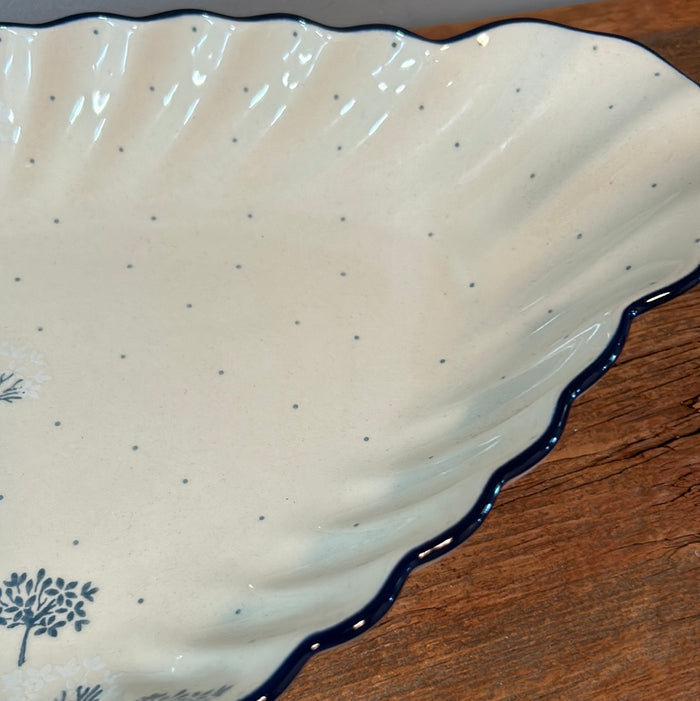 Bowl ~ Large Oval Faceted ~ 8.5” x 16” ~ 2812X - T3!