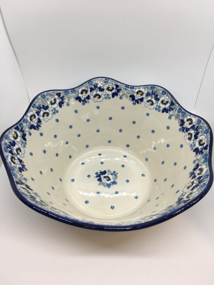 Bowl ~ Wavy Edge ~ Large ~ 12 inch ~ 2222X ~ T4!