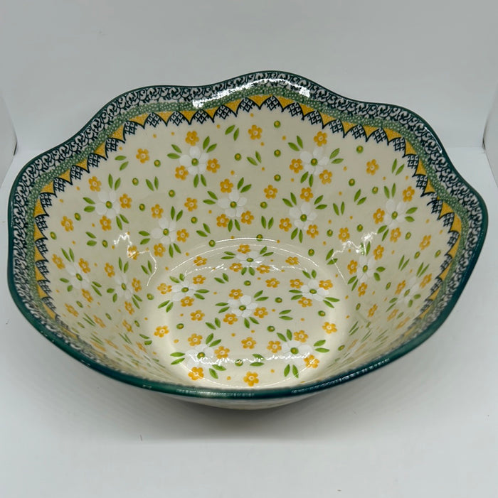 Bowl ~ Wavy Edge ~ Medium ~ 10 inch ~ 2358Q - T3!