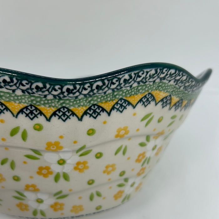 Bowl ~ Wavy Edge ~ Medium ~ 10 inch ~ 2358Q - T3!