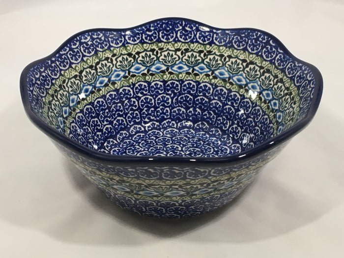 Bowl ~ Wavy Edge ~ Small ~ 8 inch ~ 1858X ~ T4!