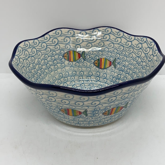 Bowl ~ Wavy Edge ~ Small ~ 8 inch ~ 2540X - T4*