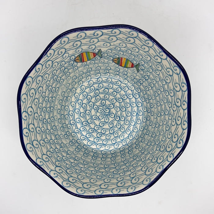Bowl ~ Wavy Edge ~ Small ~ 8 inch ~ 2540X - T4*