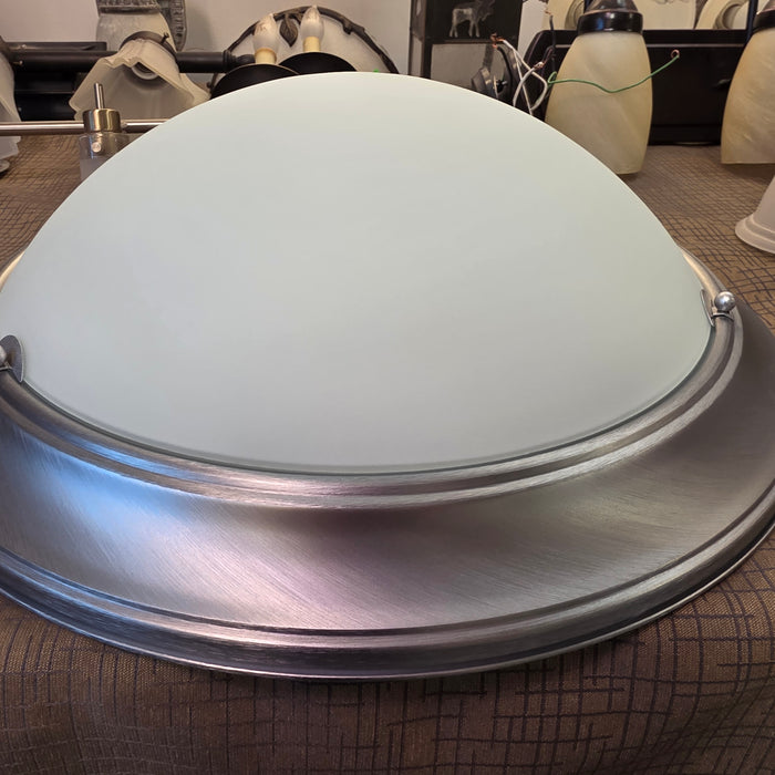 Brand New Progress Lighting Eclipse LED Brushed Nickel Ceiling Lamp / Wall Sconce 18"D x 6"