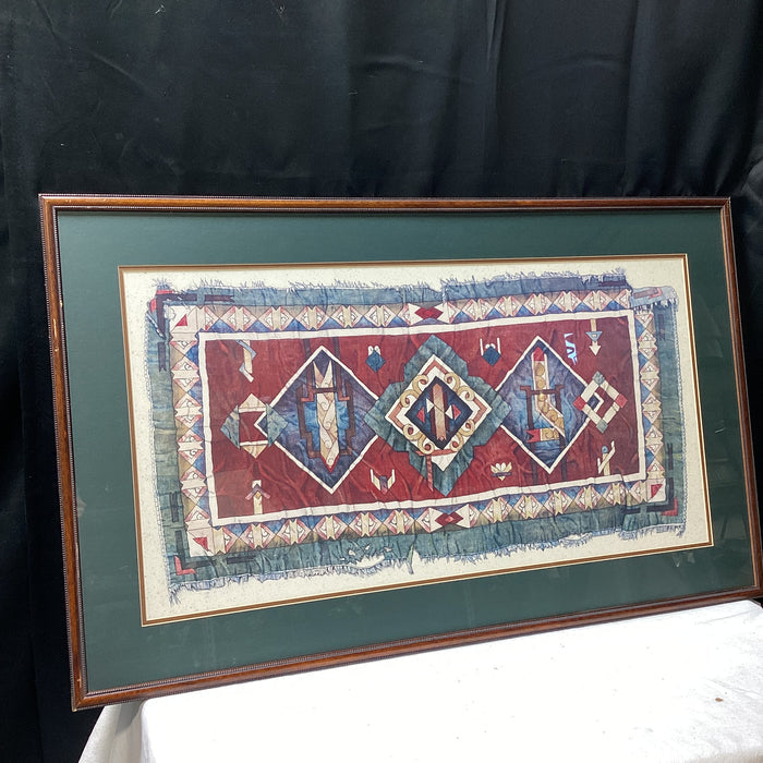 Bruce Weinberg "Sacred Rug" Framed Print 41" x 25"