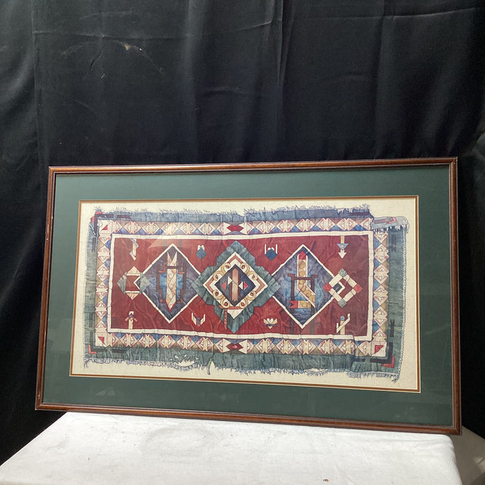 Bruce Weinberg "Sacred Rug" Framed Print 41" x 25"