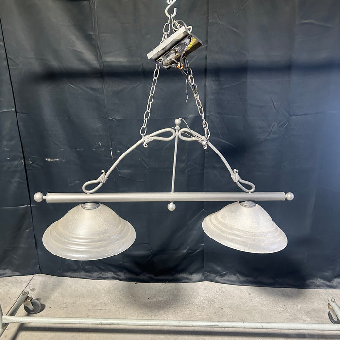 Brushed Bronze Metal 2 Light Pendant 45"x 16"x 40"