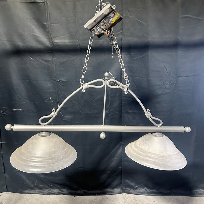 Brushed Bronze Metal 2 Light Pendant 45"x 16"x 40"