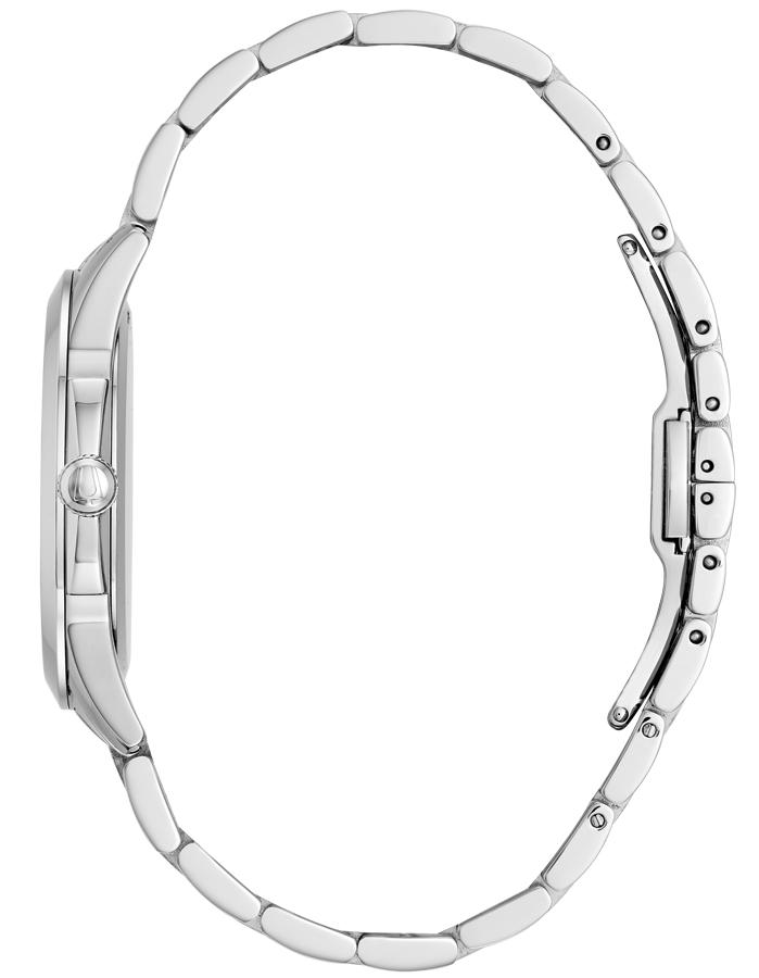 Bulova Womens Diamond Watch - Stainless - Bracelet - White MOP Dial - Date - 96P174A