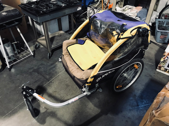 Burley Yellow/Black Single Bike Trailer 26"xd 54"x 34"