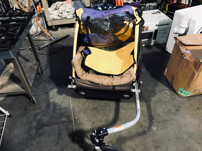 Burley Yellow/Black Single Bike Trailer 26"xd 54"x 34"