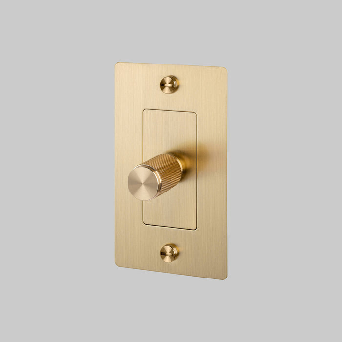 Buster + Punch 1 Gang Dimmer | Incandescent | Cross Knurl | Without Logo