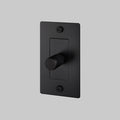 Buster + Punch 1 Gang Dimmer | Incandescent | Cross Knurl | Without Logo