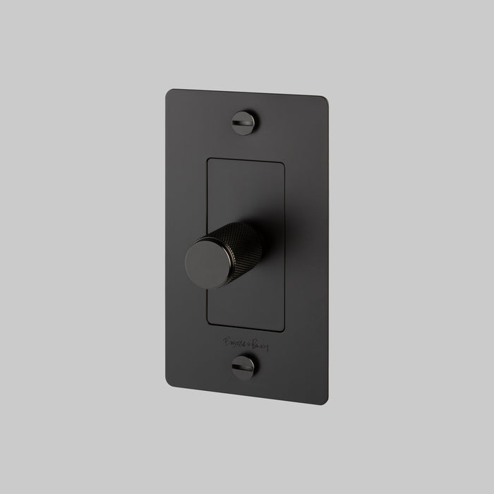 Buster + Punch 1 Gang Dimmer/Incandescent Cross/With Logo Complete - Polycarbonate