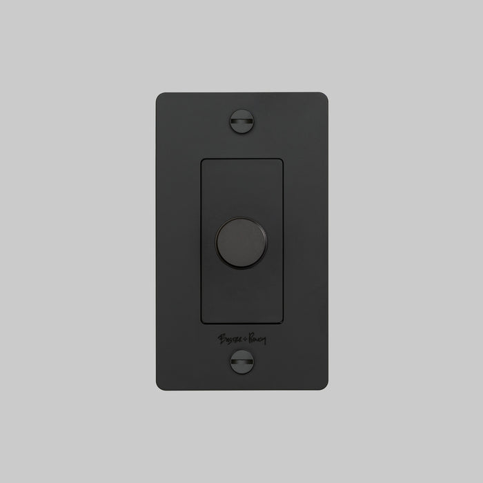 Buster + Punch 1 Gang Dimmer/Incandescent Cross/With Logo Complete - Polycarbonate