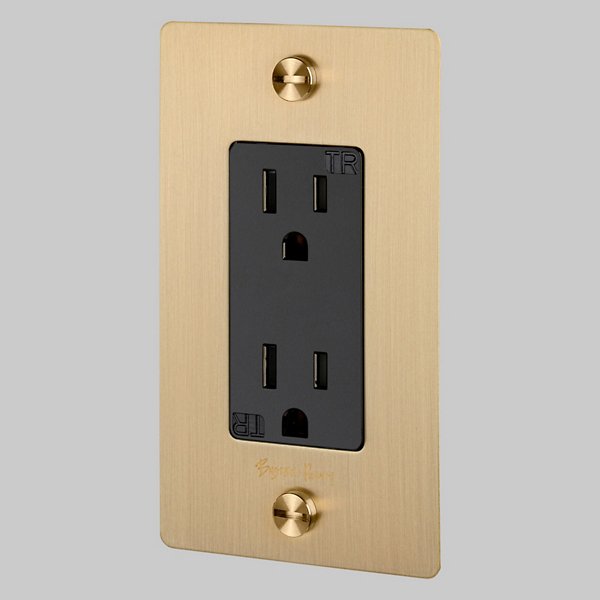 Buster + Punch 1 Gang Duplex Outlet Complete Kit | With Logo