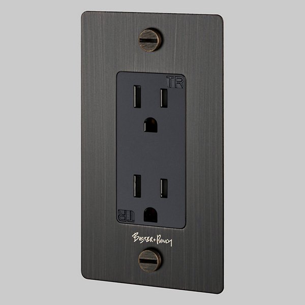 Buster + Punch 1 Gang Duplex Outlet Complete Kit | With Logo