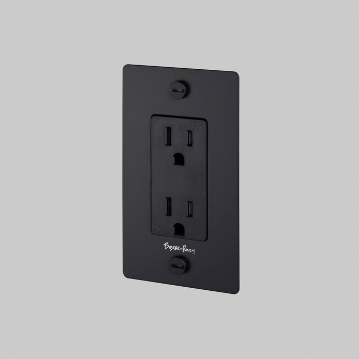 Buster + Punch 1 Gang Duplex Outlet Complete Kit | With Logo